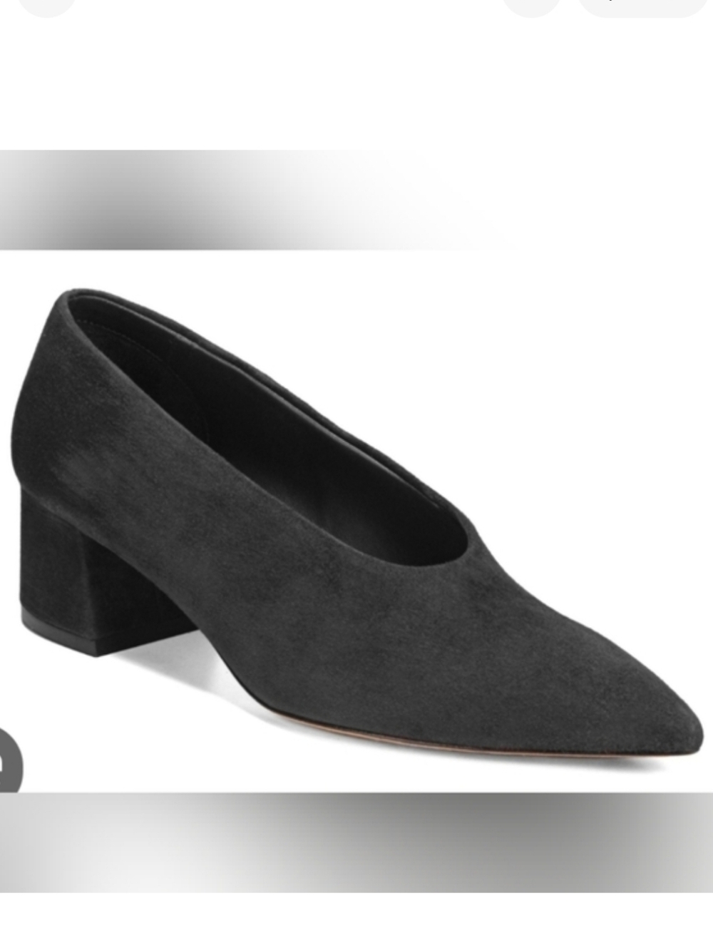 Vince Black Suede Rafe Pumps Size 9